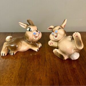 Japan China Thumper/Rabbit/Bunny Salt and Pepper Shakers. Vintage and rare